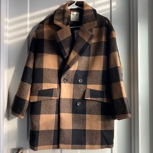 Abercrombie & Fitch Short Wool-Blend Coat